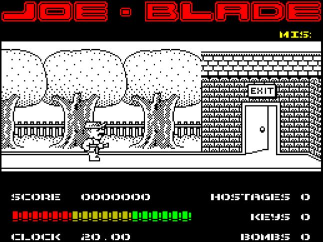 Joe Blade - ZX Spectrum game screenshot (1987) by Players